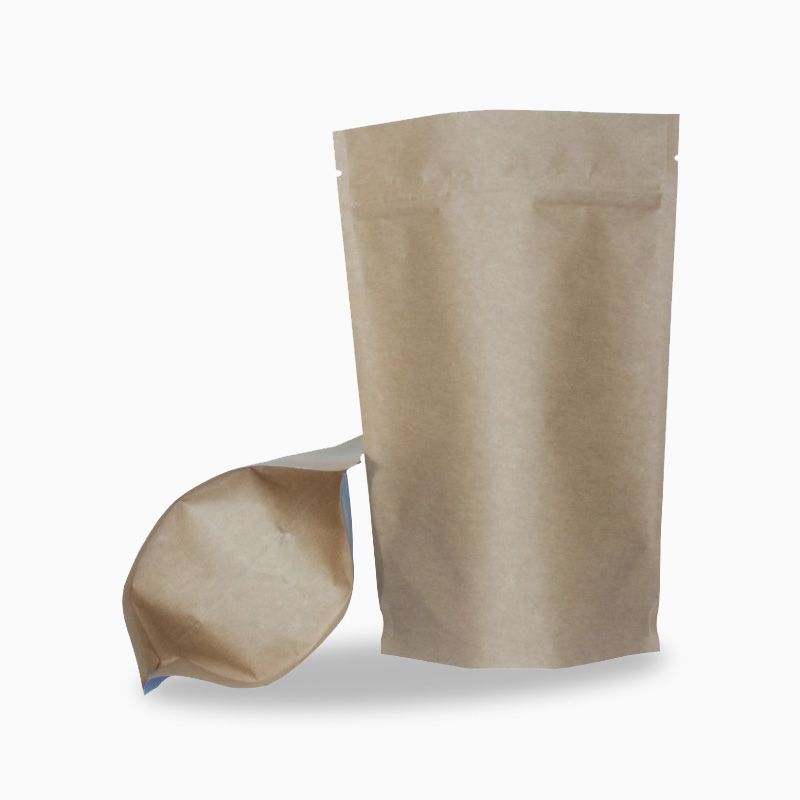 Smell Proof kraft paper stand up pouch